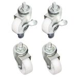 Standard & Braked Castors (Pack Of 4) - MPN Aj489 Polar